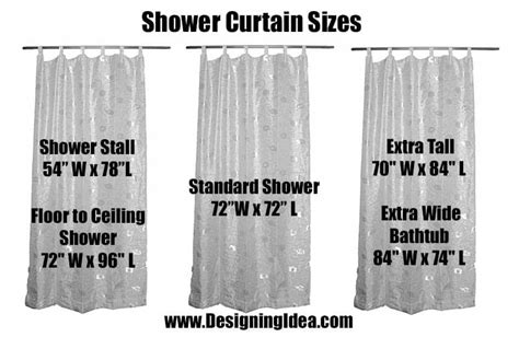 A standard shower curtain rod is approximately 5-feet long to fit a standard tub size of 60-inches in length. Most shower curtain rods have an adjustable size of 57-inches to 61-inches but some ...